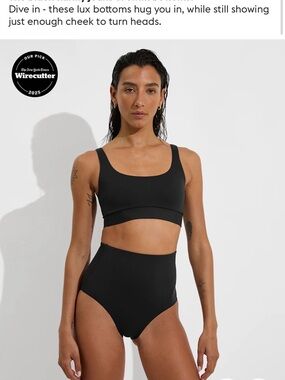 Lululemon High-Waist Bikini Bottoms (only) - size small